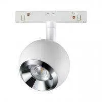358394 SHINO NT20 073 белый/хром Трековый св-ник для низков.шинопровода IP20 LED 4000K 10W 48V FLUM