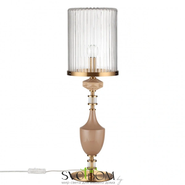 5414/1TA MODERN ODL_EX26 023 античная бронза/терракот/бежевый/металл/керамика Настольная лампа E14 1*40W TERRA