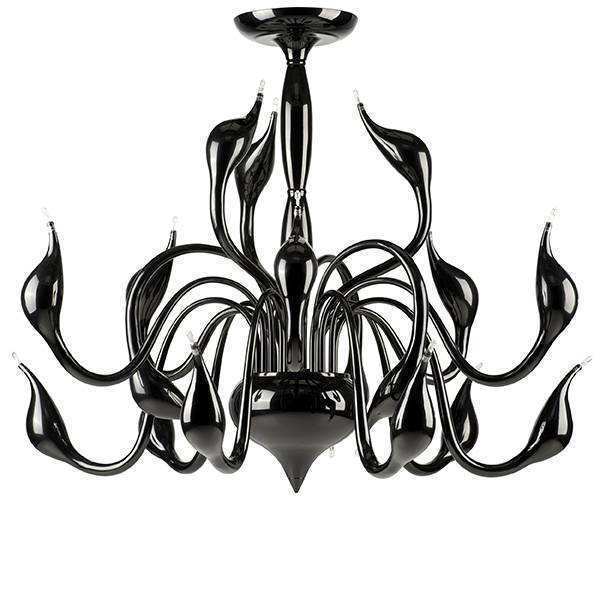 Lightstar 751187 Люстра потол Cigno collo 18х20W G4 ЧЕРНЫЙ