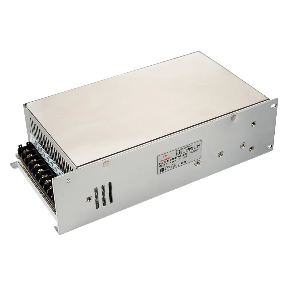 Блок питания HTS-600M-24 (24V, 25A, 600W) Arlight 014978 Arlight