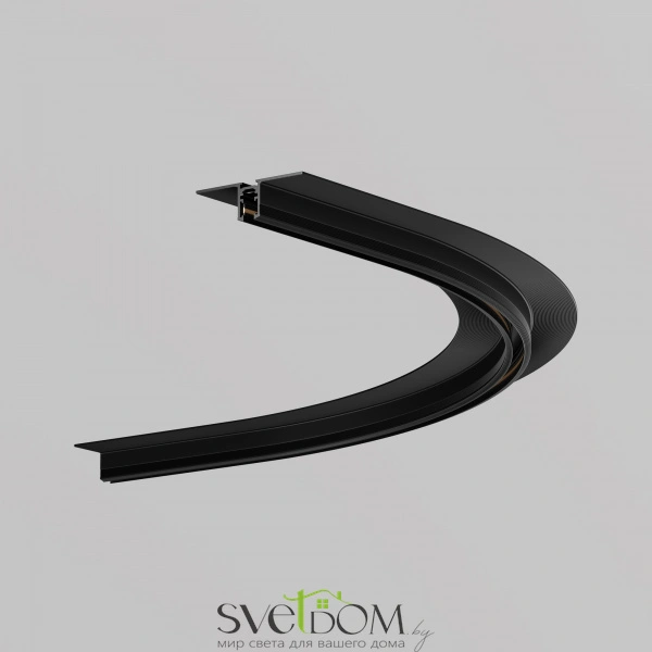 Коннектор радиусный D600 встраиваемый под ГКЛ 9,5мм Levity черный TRA184-R600-12B