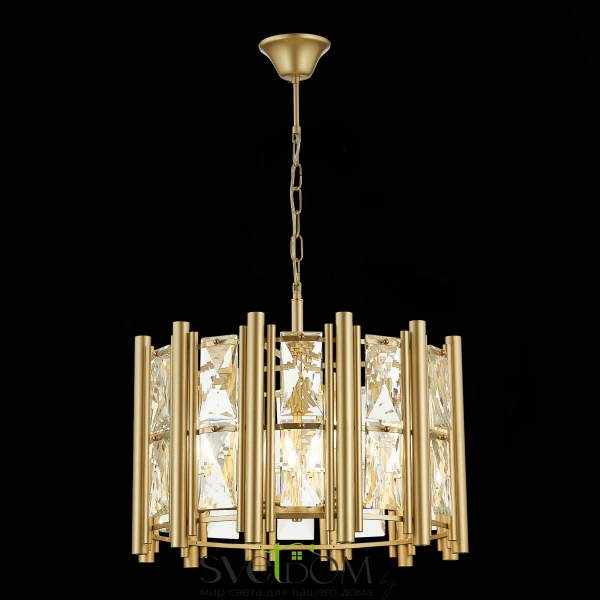 SL1623.203.06 Люстра подвесная ST-Luce шампань/шампань, прозрачный E14 6*40W CORSIA