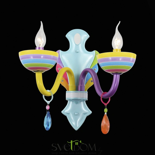 SL672.781.02 Бра ST-Luce Разноцветный/Разноцветный E14 2*40W ORNATO