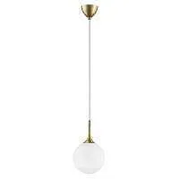 Lightstar 813022 Подвес GLOBO 1х40W E14 gold/white