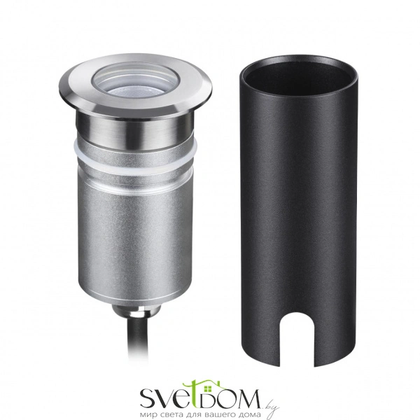 6660/1GL3 NATURE ODL26 689 черный/металл Встраиваемый грунтовый светильник IP67 LED 3W 3000K 12V/24V INGRO (нужен драйвер 357781/357782)