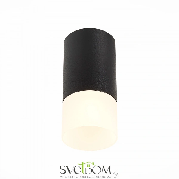 ST100.412.01 Светильник потолочный Черный GU10 1*50W IP20 D64xH131 220V Без ламп Накладные светильники
