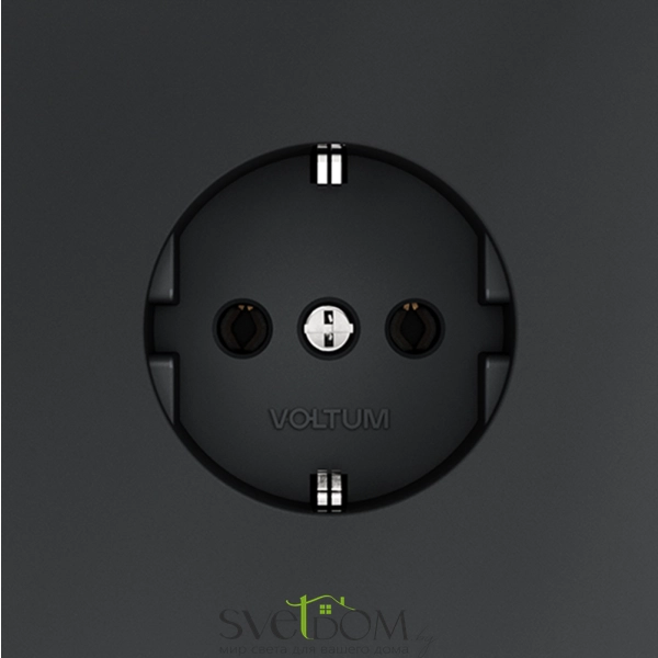 Розетки электрические с заземлением Voltum S70 VLS040107  Voltum VLS040107