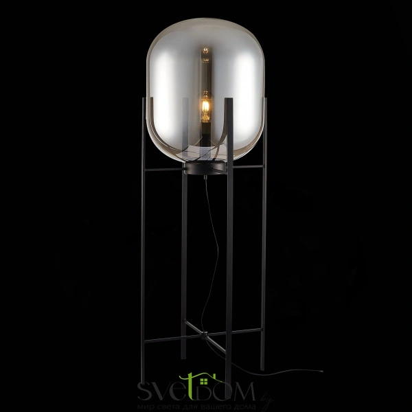 SL1050.725.01 Торшер ST-Luce Черный/Дымчатый E27 1*40W (из 2-х коробок) BURASCA
