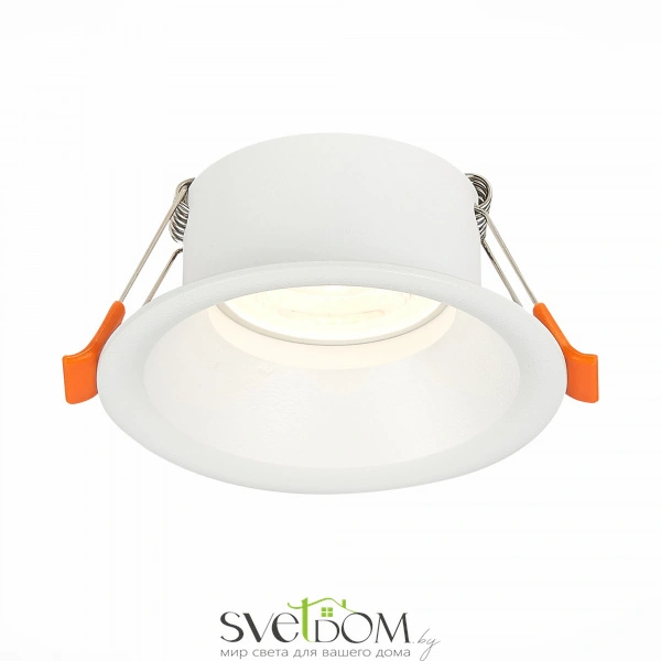 ST201.508.01 Св-к встр. Белый GU10 1*50W  D89xH40 220V Без ламп Встраиваемые светильники