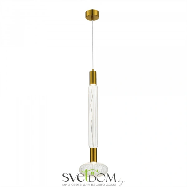 SL6117.213.02 Светильник подвесной ST-Luce Латунь/Золотой, Прозрачный LED 2*3W 3000K TACCHE