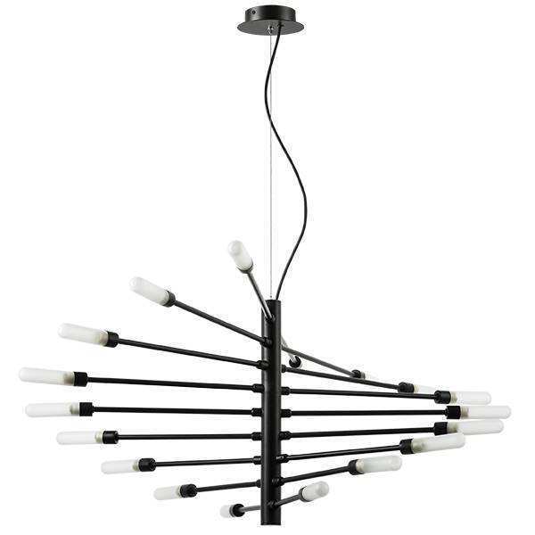 Lightstar 733187 Люстра RAGNO 18х40W G9 ЧЕРНЫЙ МАТОВЫЙ