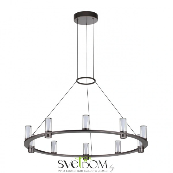 7143/70L HIGHTECH ODL26 513 светильник черный gun powder/акрилл/металл IP20 LED 60W 3830Лм 3000K 180° 220V DEFANCE