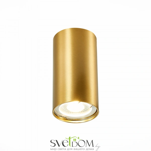ST110.207.01 Светильник потолочный Золотистый GU10 1*50W  IP20 D54xH100 220V Без ламп Накладные светильники