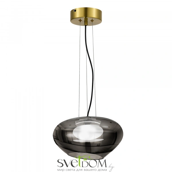 SL6019.303.01 Светильник подвесной ST-Luce Латунь/Дымчатый, Белый LED 1*10W 3000K FORAY