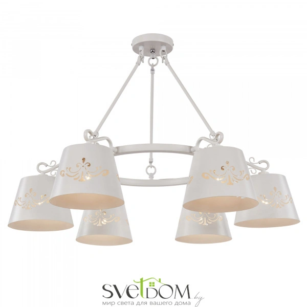 Изделия серии сделаны в современном стиле, при этом декоративный узор, вырезанный на плафонах, выполнен в классическом стиле. Благодаря своему нейтральному цвету, теплому белому, светильники подходят практически для любого интерьера в современном стиле.
