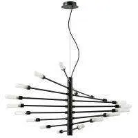 Lightstar 733187 Люстра RAGNO 18х40W G9 ЧЕРНЫЙ МАТОВЫЙ