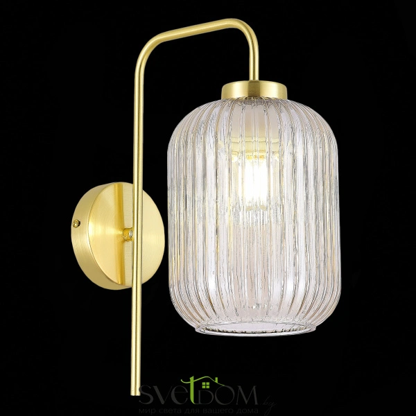 SL1154.331.01 Бра ST-Luce Латунь/Коньячный E27 1*60W GRAN