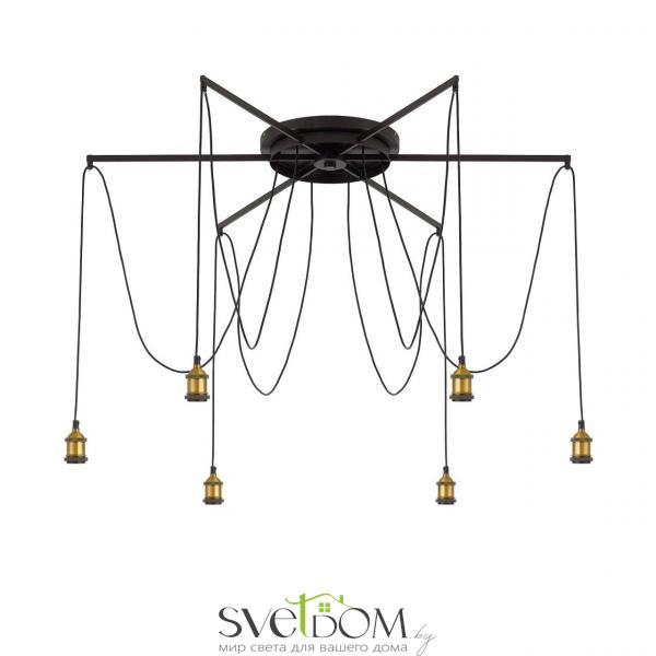 Citilux Эдисон CL451261 Люстра паук Венге Бронза