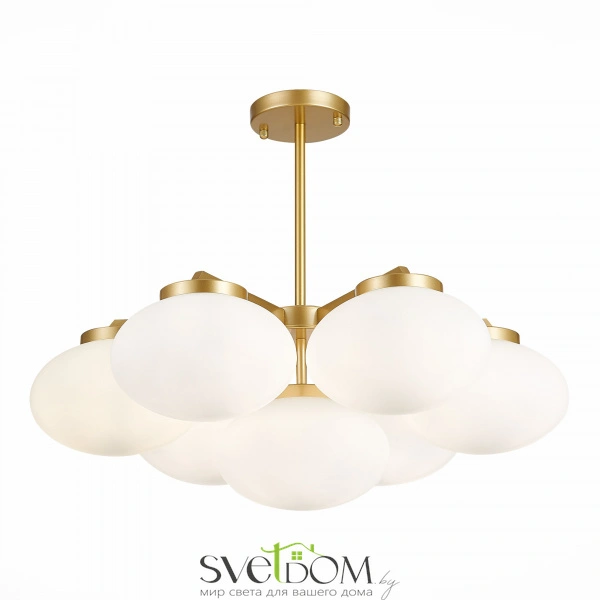 SL1503.203.07 Люстра подвесная ST-Luce Золотистый/Белый E27 7*40W MODICA