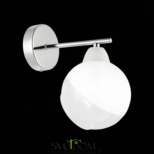SLE102701-01 Светильник настенный Хром/Прозрачный, Матовый никель E14 1*40W GIORTE