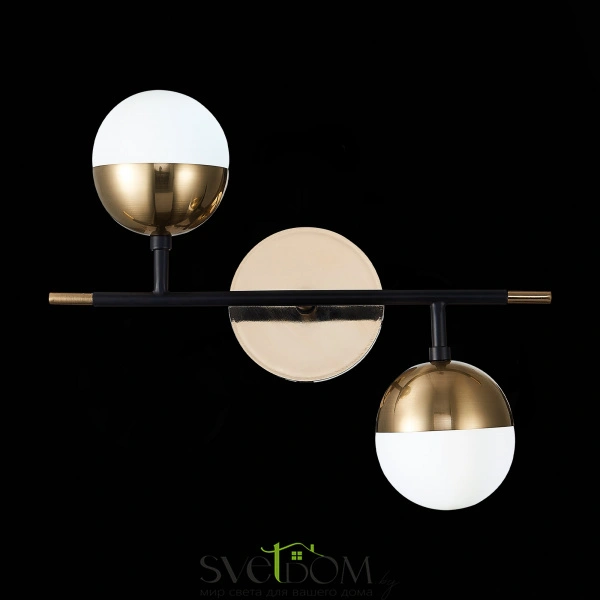 SL1507.421.02 Бра ST-Luce Черный/Белый, Золотистый G9 2*5W 4000K ALBERO