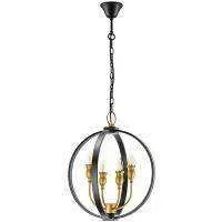 Lightstar 731247 Люстра CERO 4х40W E14 ЧЕРНЫЙ/ЗОЛОТО