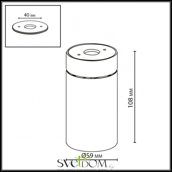 7131/7CL HIGHTECH ODL26 325 светильник бронза/металл IP20 LED 7W 525Лм 3000K 36° 220-240V TURNO