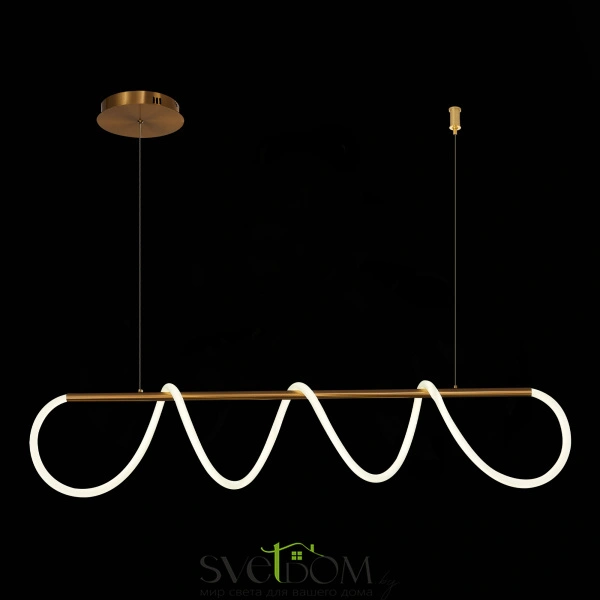 SL6102.303.45 Светильник подвесной ST-Luce Латунь/Белый LED 1*45W 4000K SAGRATO