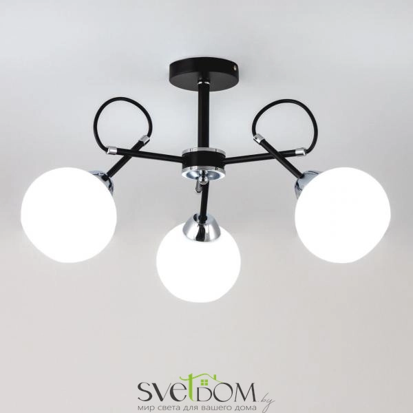 Citilux Стивен CL141231 Люстра потолочная Чёрная