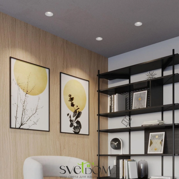 359851 WIR NT25 506 белый Светильник встраиваемый с переключателем цв. температуры IP20 LED 12W 220-240V 2700К\3200К\4000К NOVA