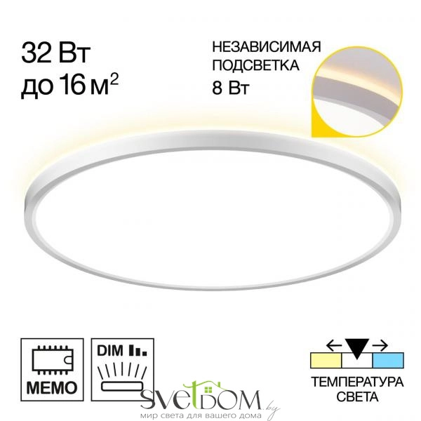 Citilux NORMA CL748400 LED Светильник с подсветкой Белый