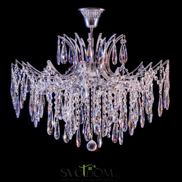 Citilux Селена CL302180 Люстра хрустальная Хром
