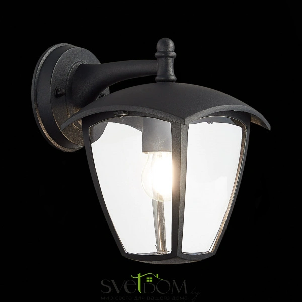 SL081.411.01 Светильник уличный настенный ST-Luce Черный/Черный, Прозрачный E27 1*40W SIVINO