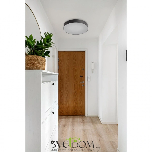 7780/ELN BASICA SN 138 Светильник пластик/белый/черный LED 76Вт 3000/4000/6000К D490 IP43 CCT OPTIMA