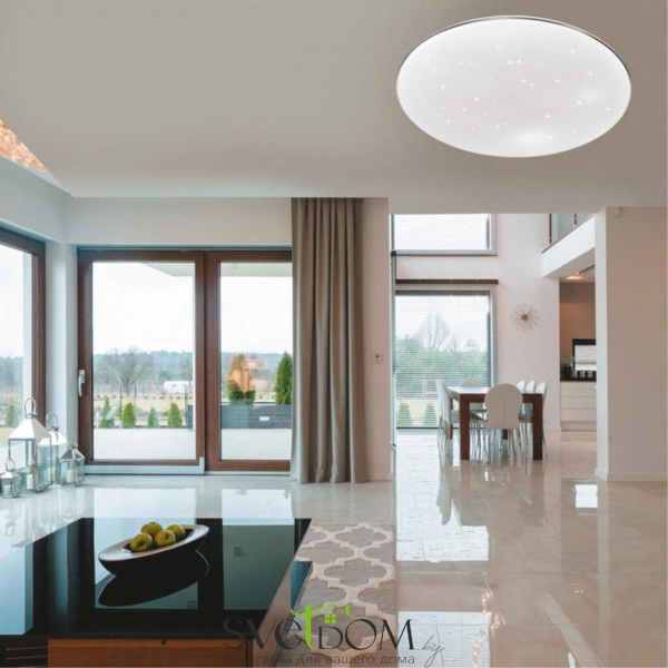 2052/CLN PALE SN 211 Светильник пластик/белый/хром LED 36Вт 4000K D360 IP43 ABASI