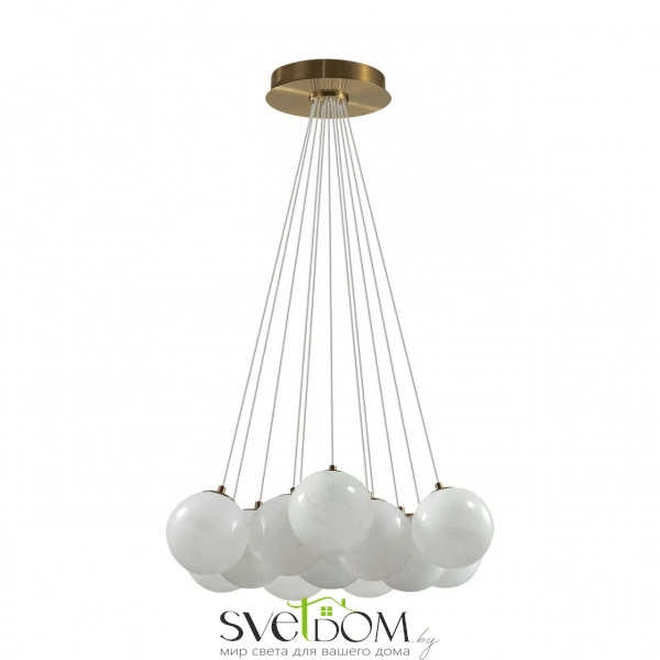 7109/13 MIDCENT ODL26 517 светильник металл/стекло/бронза/белый IP20 E14 13*5W 220-240V MAGIA