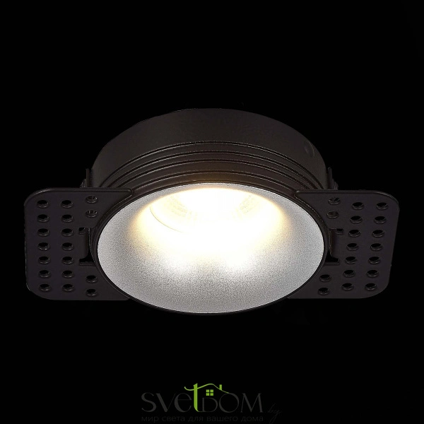 ST218.418.01 Св-к встр. Черный GU10 1*50W  IP20 D78xH30 165-265V Без ламп Встраиваемые светильники