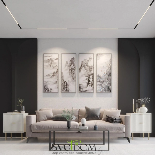 359631 SHINO NT25 000 черный Трековый низковольт. св-к диммир. со сменой цв.температуры, пульт ДУ/Tuya Smart Life IP20 LED 20W 48V 3000-6000K FLUM