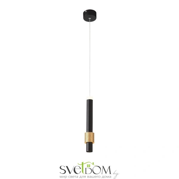 SL1591.403.01 Светильник подвесной ST-Luce Черный, Анодированный золотой/Черный LED 1*6W 3000K Подвесные светильники