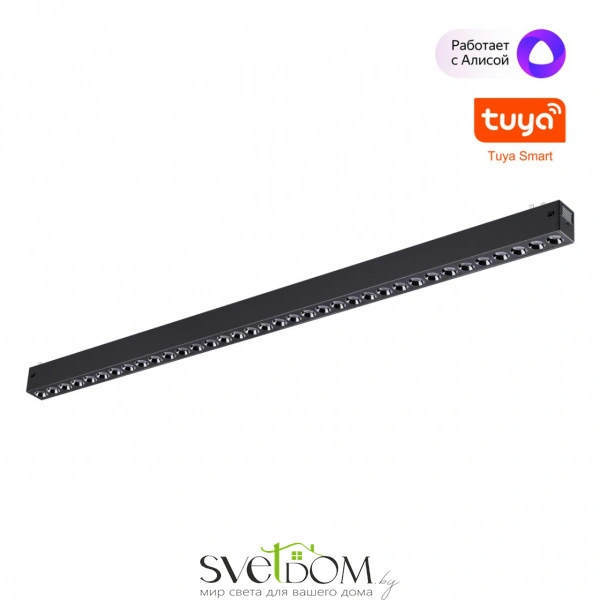 359935 PORT NT25 210 черный Трековый св-к диммир. со сменой цв.температуры, пульт ДУ/Tuya Smart Life IP20 LED 30W 3000-6000K 90-240V VECTOR