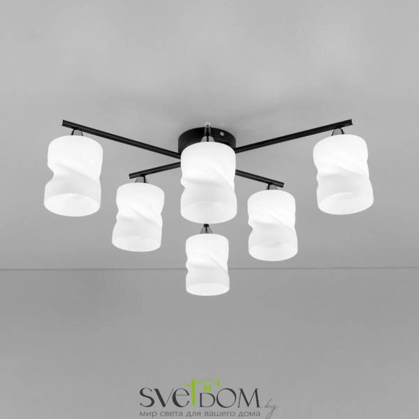 Citilux Нильс CL132165 Люстра потолочная Чёрная