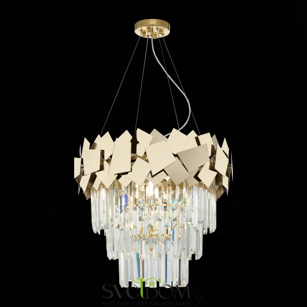 SL1232.203.06 Светильник подвесной ST-Luce Золотистый/Прозрачный, Золотистый E14 6*60W CASERTA