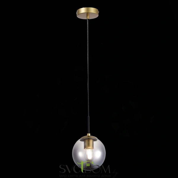 SLE1097-303-01 Подвес Матовое золото/Дымчатый E27 1*60W SCORZE