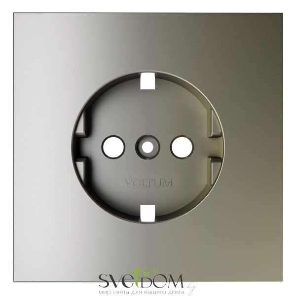 Накладка для розетки с заземлением Voltum S70 Шелк VLS000604 Voltum VLS000604