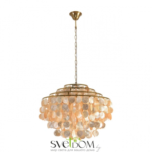 8386/6 MODERNI LN26 140 бронза/перламутровый, металл/ракушка Люстра E14 6*40W 220V SHELLA