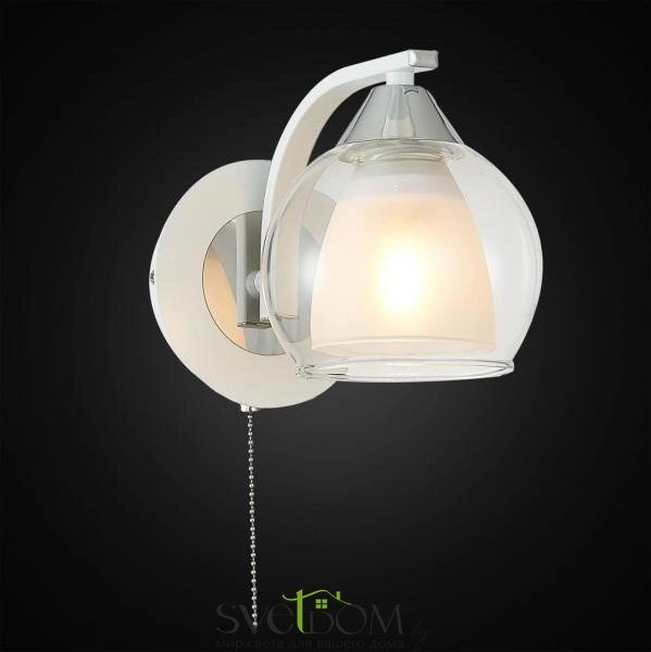 Citilux Кристи CL152310 Бра с выключателем Белое Хром