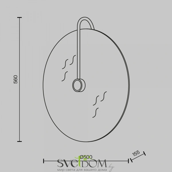 Настенный светильник (бра) Maytoni MOD305WL-03CH