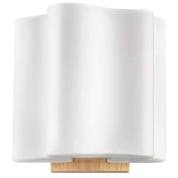 Lightstar 802615 Бра NUBI LEGNO 1х40W E14 СВЕТЛОЕ ДЕРЕВО/БЕЛЫЙ