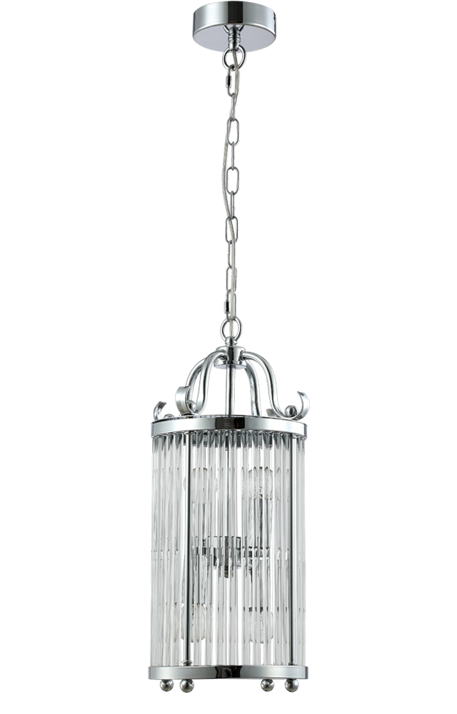 Светильник подвесной Crystal Lux TADEO SP4 D200 CHROME/TRANSPARENTE Crystal Lux