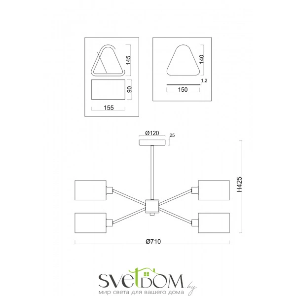 Люстра Freya FR5040PL-06CH